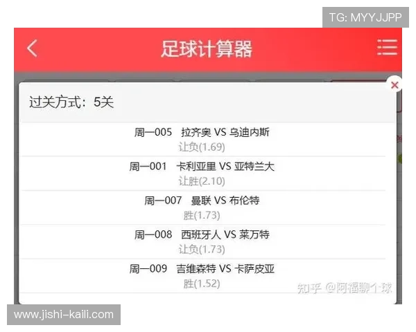 足球竞足比分计算器避坑指南大型赛事预热必看